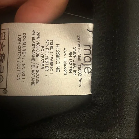 Maje Black Tailored Women's Pants